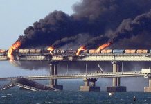 explosion puente Rusia en Crimea